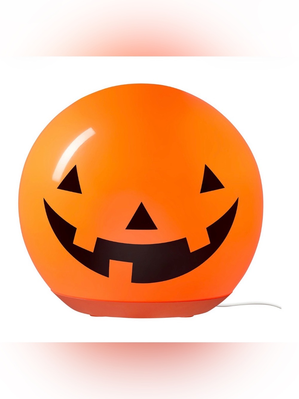 IKEA Orange Jack-O'-Lantern Party Light lamp cute new